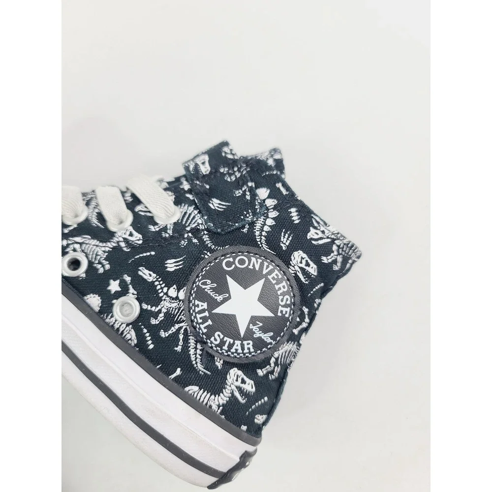 Converse, Textile Casual High-Top Sneakers, Youth , Size US 11, Black Color. A.H